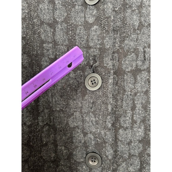 Eileen Fisher Gray Wool Blend Knit Button Up Cardigan Jacket Size Medium NWT - Picture 3 of 13